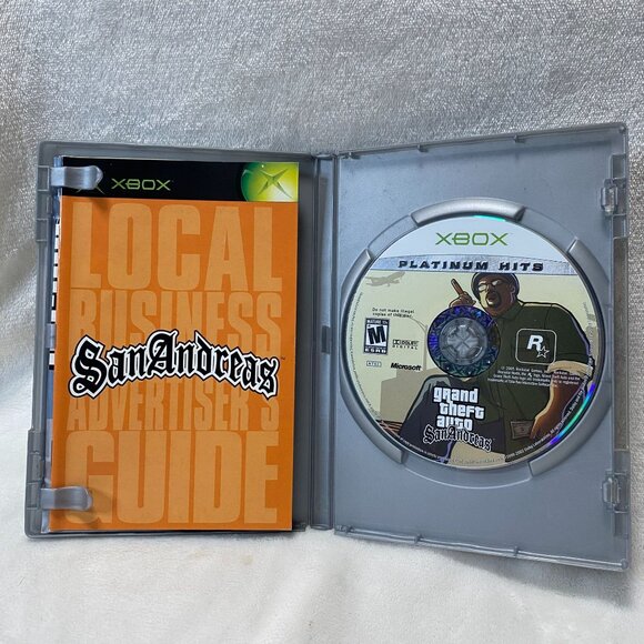 Grand Theft Auto: San Andreas (Second Edition)(Microsoft Xbox,2005) CIB <anual - Picture 2 of 4